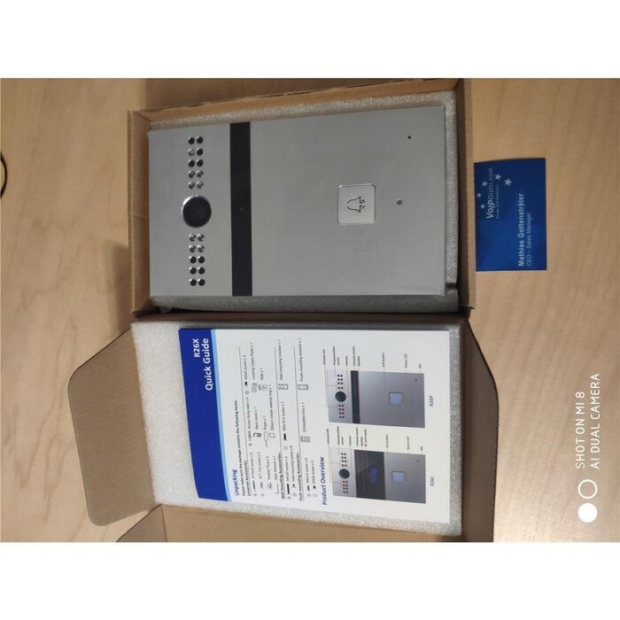 Akuvox Akuvox R26P Inbouw VoIP Video Intercom met 3MP Camera en PoE