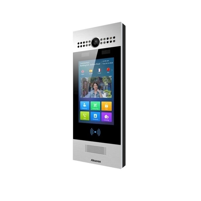 Akuvox Akuvox R29C IP Intercom - 7 inch Touchscreen - Gezichtsherkenning - Zilver - Inbouw