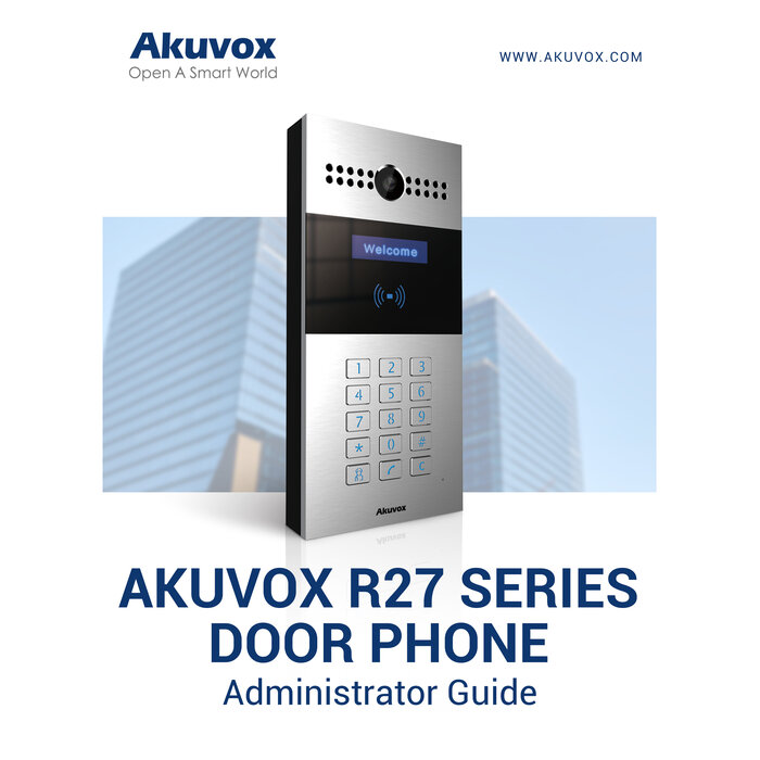 Akuvox Akuvox Regenkap R27/28 serie inbouwmontage AKV-R27XR28X-RCFLUSH