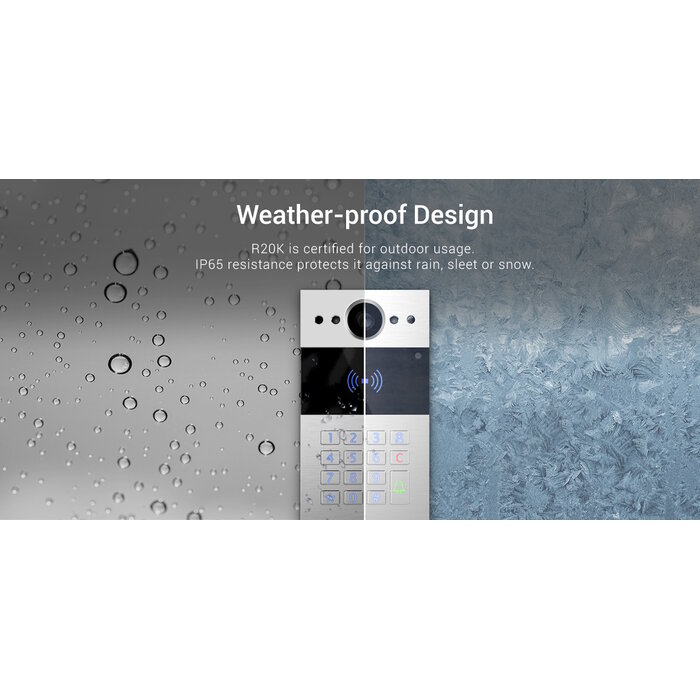 Akuvox Akuvox R20K Compacte SIP Video Intercom met Keypad en RFID (AKV-R20K)