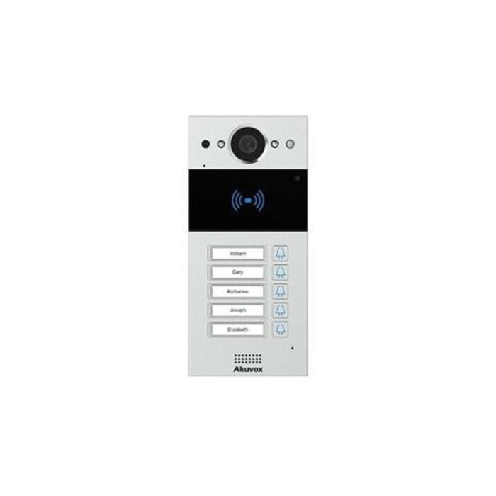 Akuvox Akuvox R20BX5 IP-Deurintercom - 5 Knoppen, RFID, NFC & Opbouwset