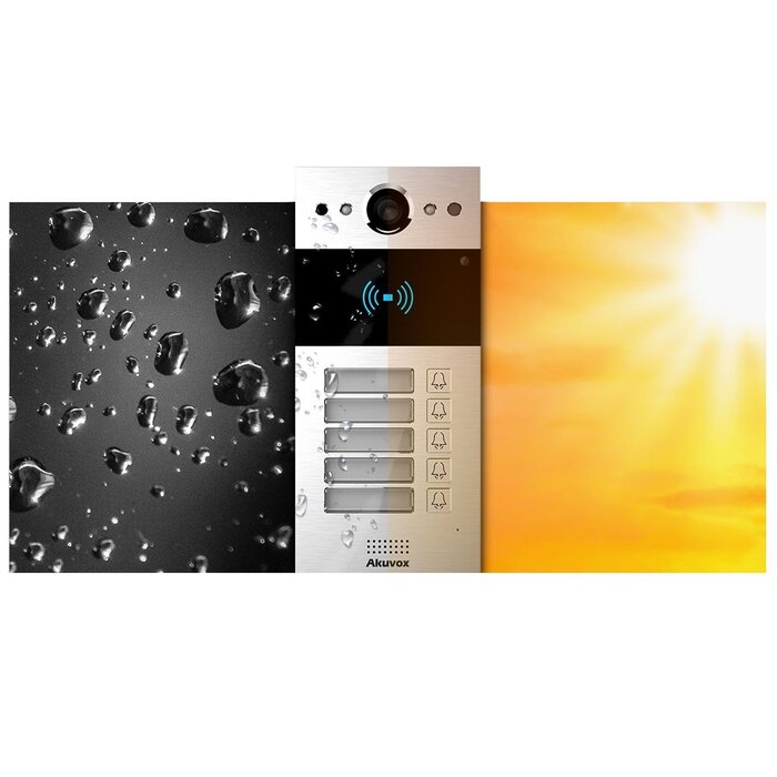 Akuvox Akuvox R20BX5 Intercom 5 knoppen incl. opbouwset (AKV-R20BX5)