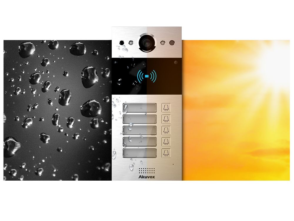 Akuvox Akuvox R20BX5 IP-Intercom met 5 Knoppen & RFID (Opbouw)