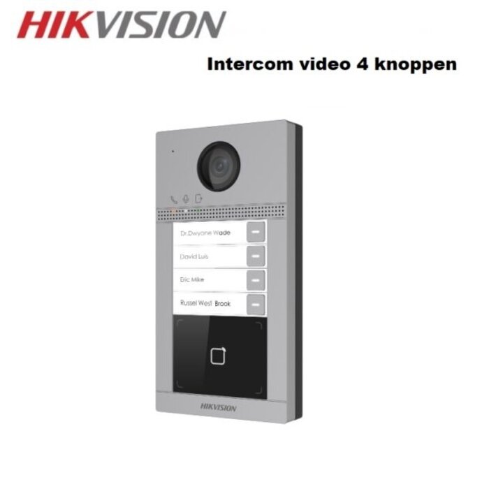 Akuvox Akuvox R20BX4 IP Video Intercom met 4 Drukknoppen en Opbouwframe - PoE & HD Camera