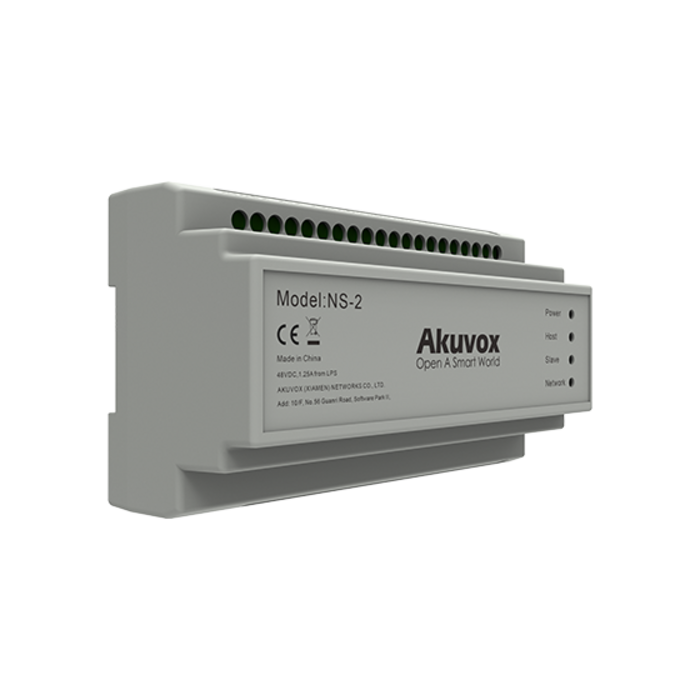 Akuvox Akuvox NS-2 2-Draads IP Netwerkswitch voor Intercomsystemen - 6 Poorts
