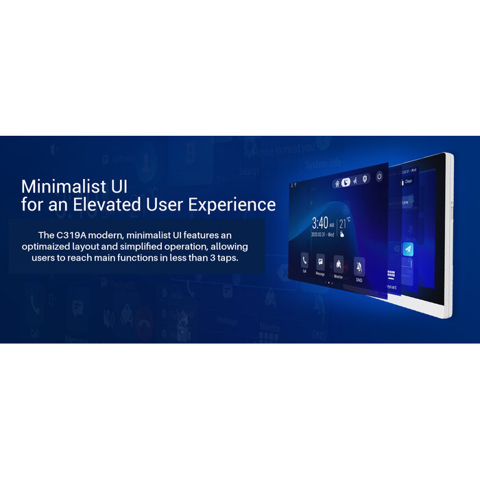 Akuvox Akuvox C319A Android Intercom Binnenpost - 10" IPS Touchscreen met PoE & Wi-Fi