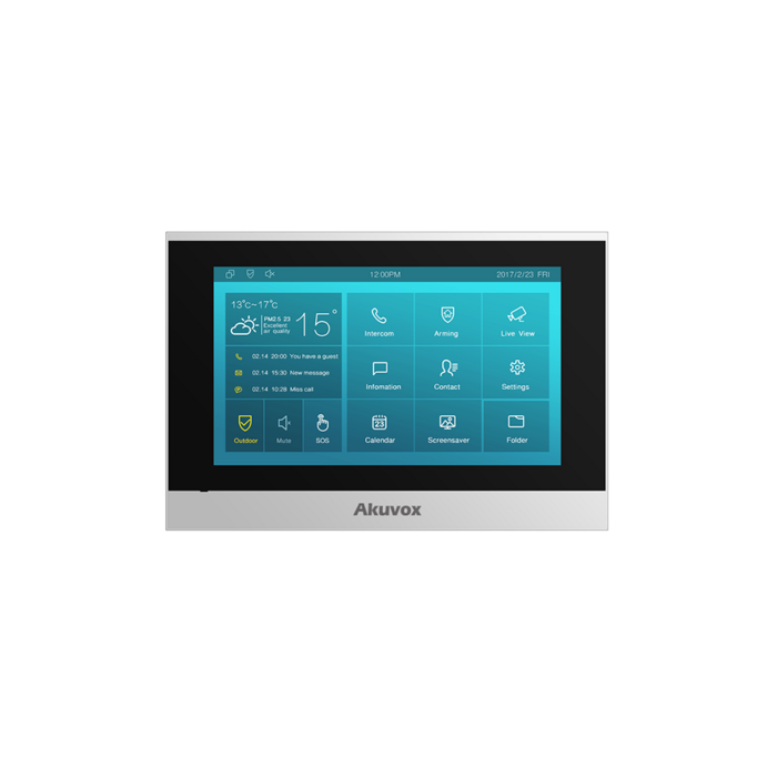 Akuvox Akuvox C313W-2 7" 2-Draads Indoor Intercom Monitor met Wi-Fi