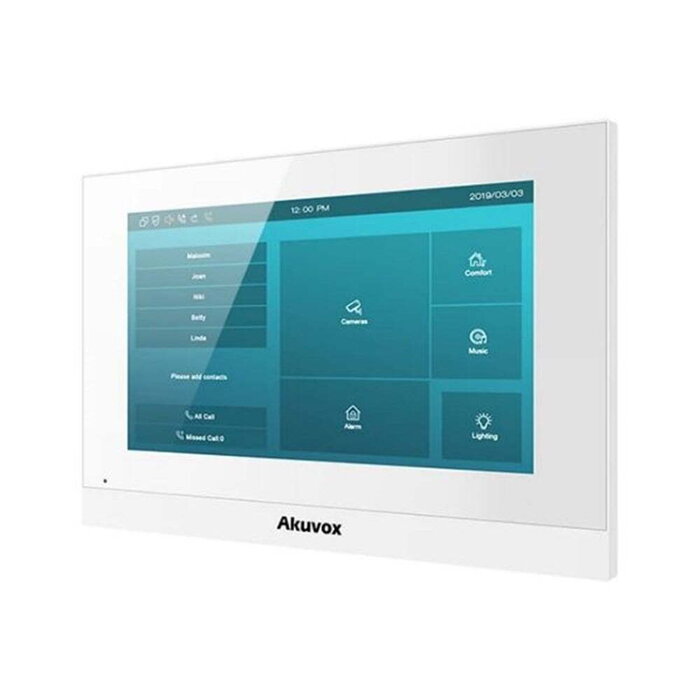 Akuvox Akuvox C313W 7" WiFi Intercom Monitor Wit - Touchscreen Binnenpost