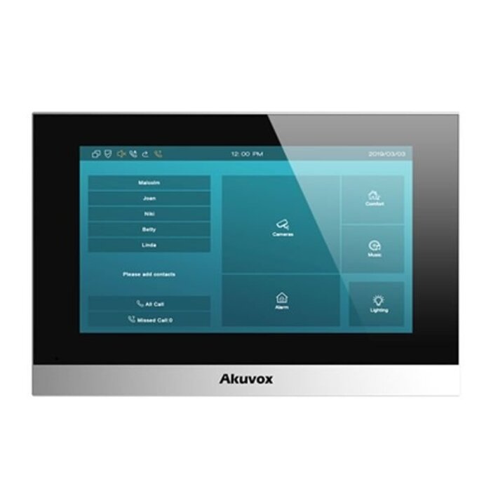 Akuvox Akuvox C313W 7" WiFi Intercom Monitor Wit - Touchscreen Binnenpost