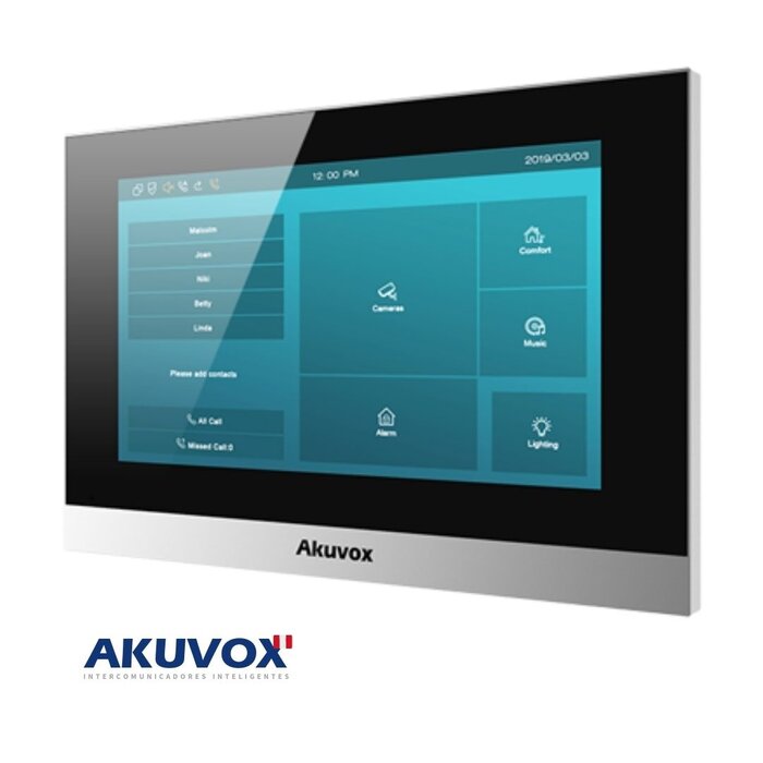 Akuvox Akuvox C313W 7" WiFi Intercom Monitor Wit - Touchscreen Binnenpost