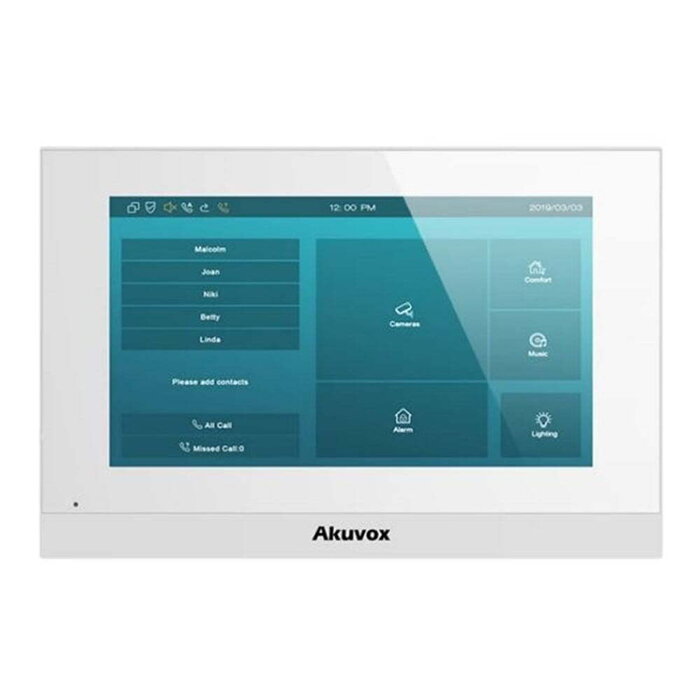 Akuvox Akuvox C313W 7" WiFi Intercom Monitor Wit - Touchscreen Binnenpost