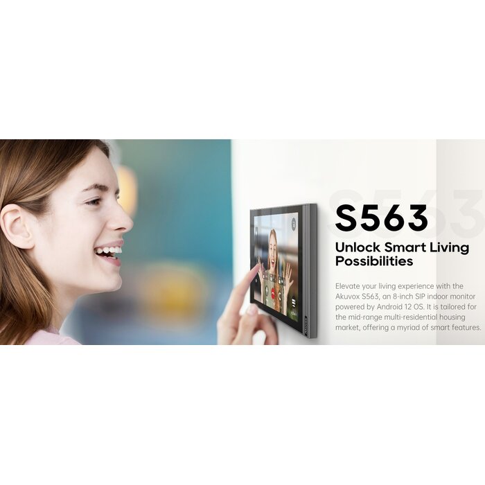 Akuvox Akuvox C313S 7" IP Indoor Monitor Wit - Touchscreen & PoE