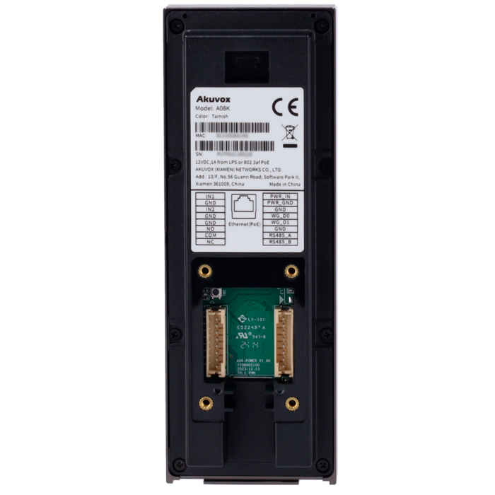 Akuvox Akuvox A03 IP Toegangscontrole Terminal (NFC, Bluetooth, RFID, PIN, PoE)