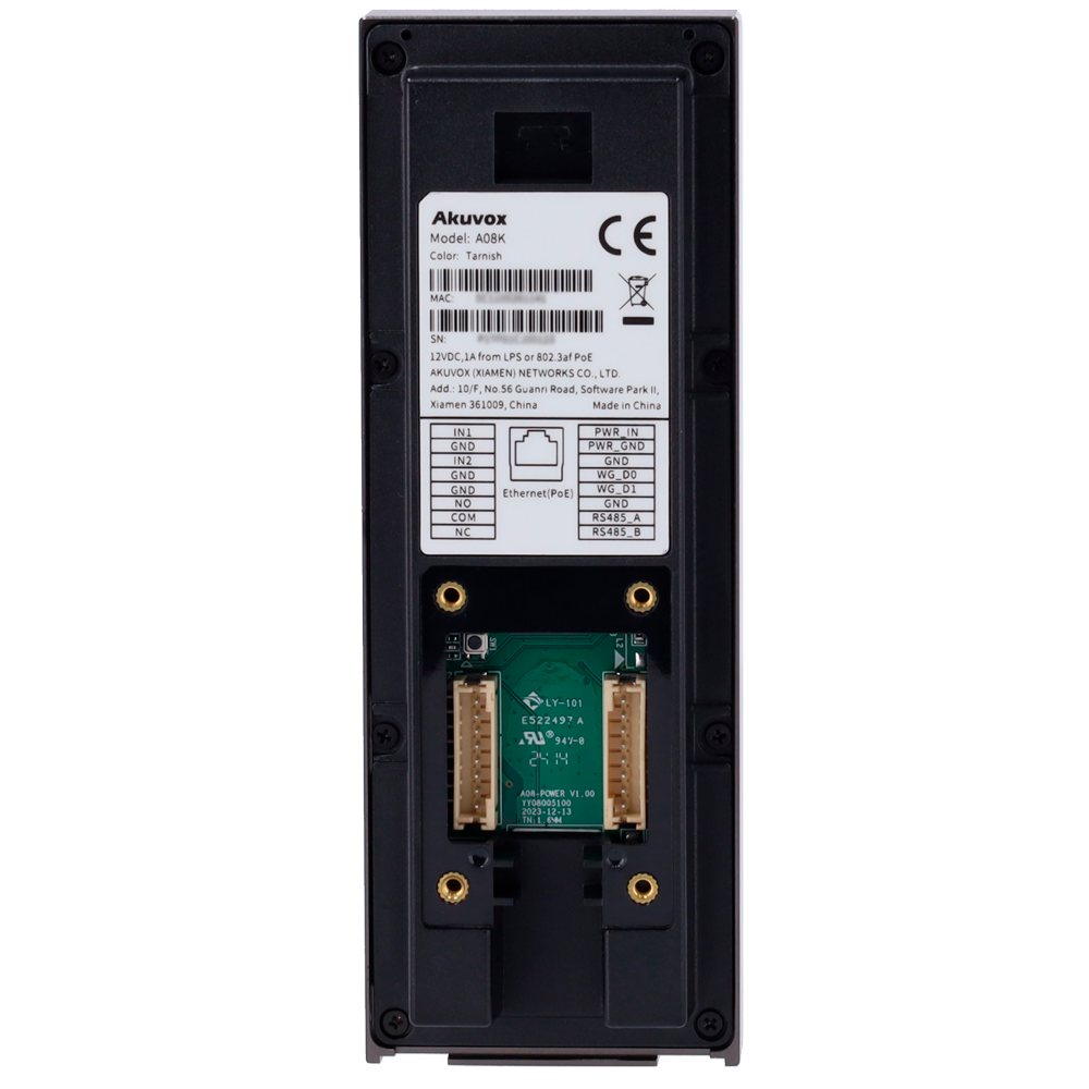 Akuvox Akuvox A03 IP Toegangscontrole Terminal (NFC, Bluetooth, RFID, PIN, PoE)
