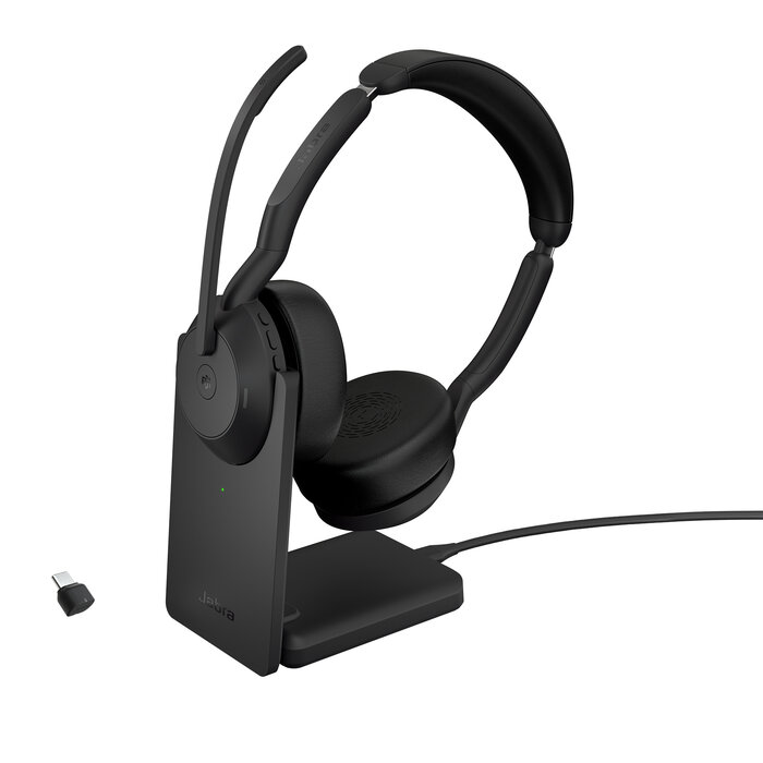 Jabra Jabra Evolve2 55 MS Stereo Headset met Oplaadstandaard (USB-C)
