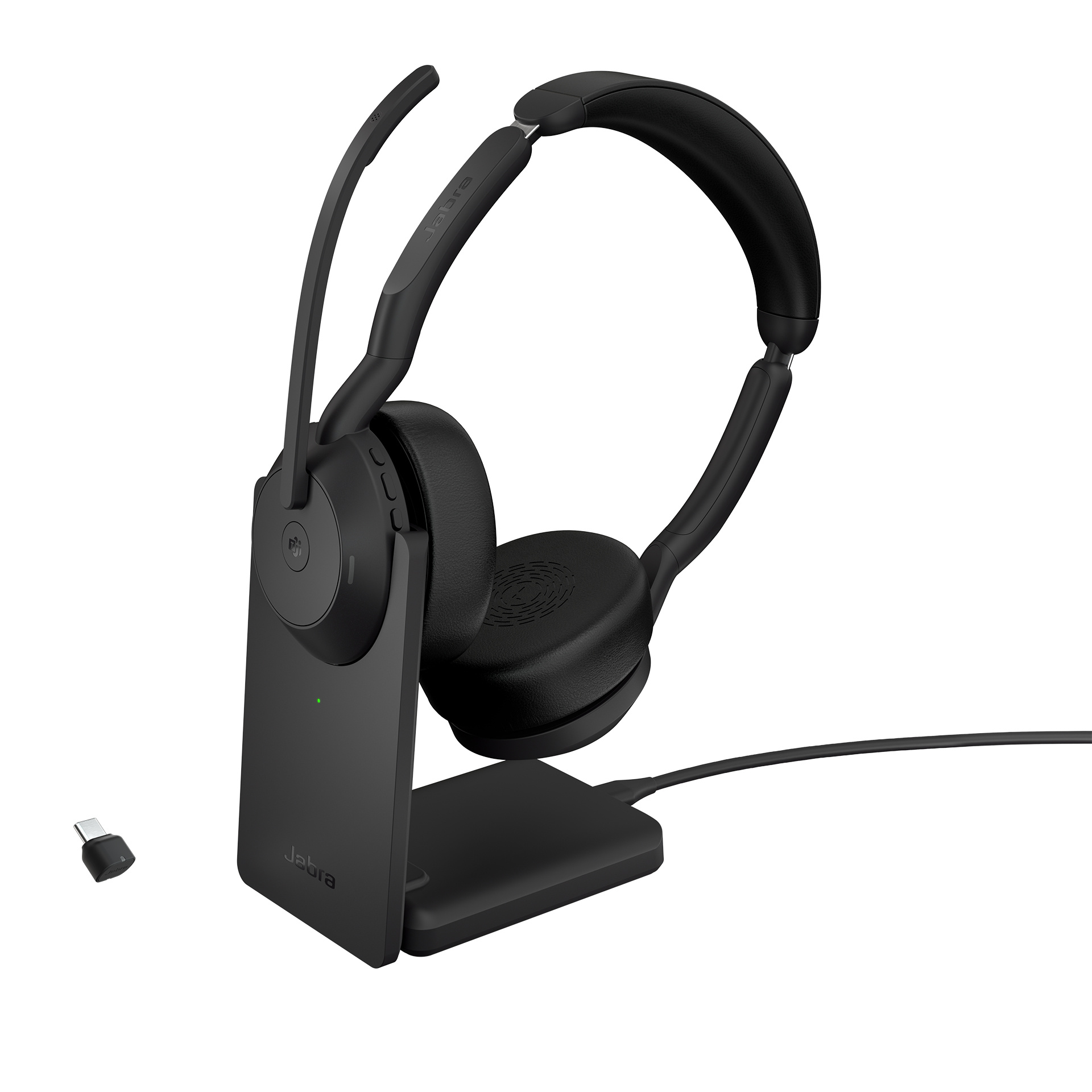 Jabra Jabra Evolve2 55 MS Stereo Headset met Oplaadstandaard (USB-C)