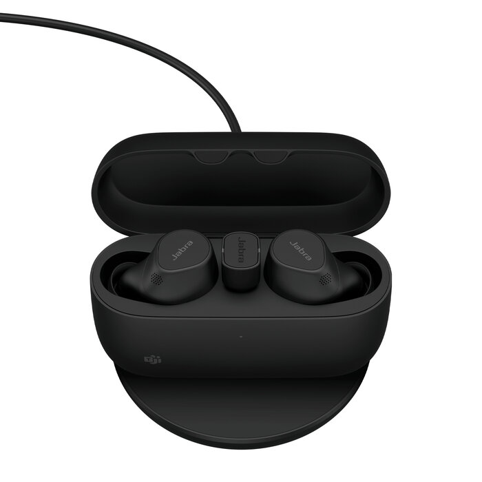 Jabra Jabra Evolve2 Buds USB-C MS Draadloze Oordopjes voor Teams incl. Draadloze Oplaadpad