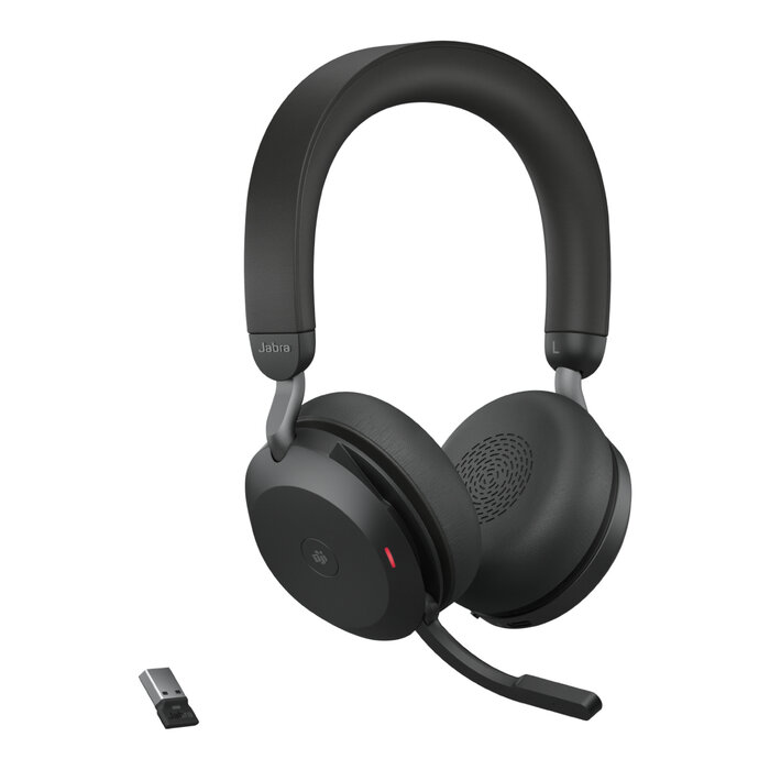 Jabra Jabra Evolve2 75 MS Stereo Headset met Oplaadstandaard - Zwart