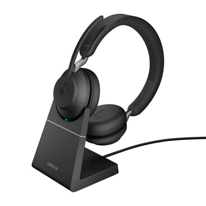 Jabra Jabra Evolve2 65 Stereo Headset met Oplaadstandaard - MS Teams (Zwart)