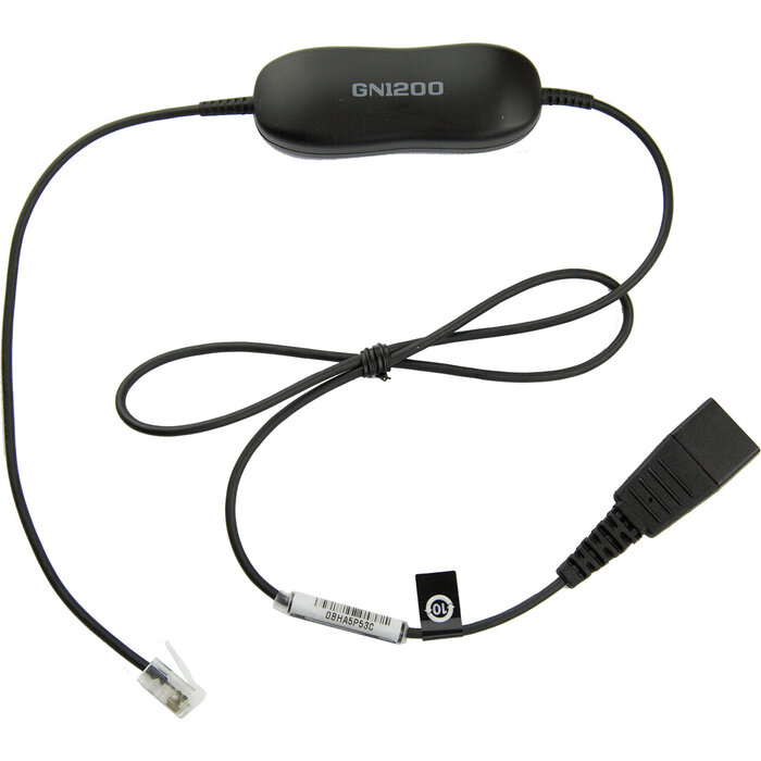 Jabra Jabra GN 1200 Smartcord Rechte Aansluitkabel QD naar RJ10 (88001-99)