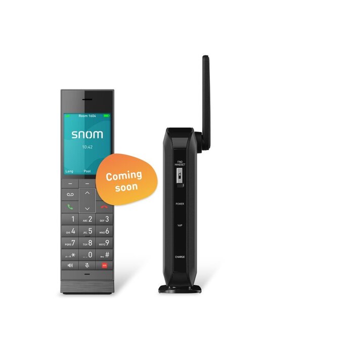 SNOM Snom HM201 Draadloze DECT Hoteltelefoon met Antibacteriële Coating