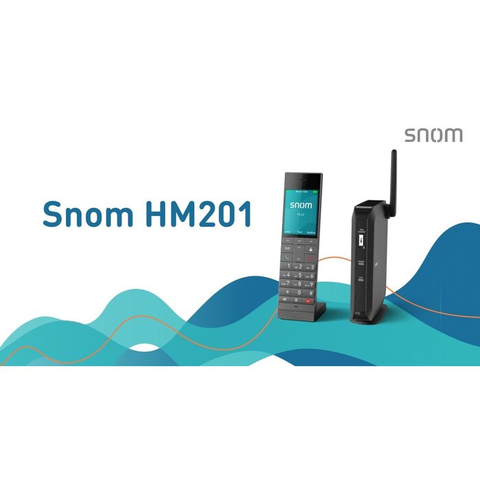SNOM Snom HM201 Draadloze DECT Hoteltelefoon met Antibacteriële Coating