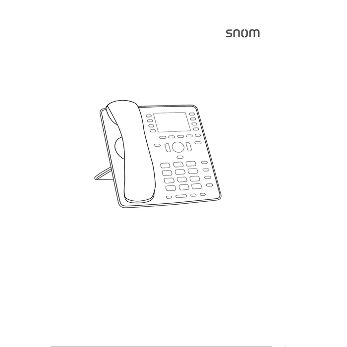SNOM Snom D735 VoIP Telefoon Wit - Gigabit & Kleurenscherm