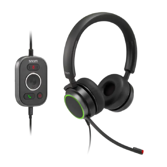 SNOM Snom A330D Binaural USB Headset met Noise-Cancelling