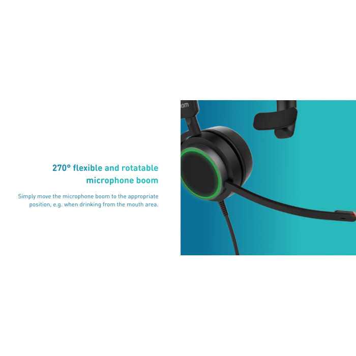 SNOM Snom A330D Over-ear USB Headset met 3.5mm jack (Art. 4598)