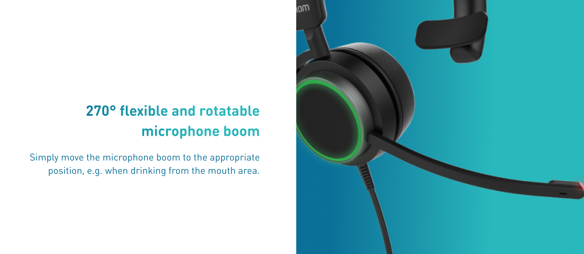 SNOM Snom A330D Binaural USB Headset met Noise-Cancelling