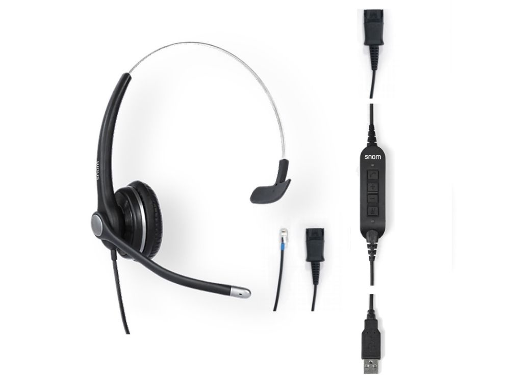 SNOM Snom A330M Mono USB Headset - Professionele Kantoorheadset