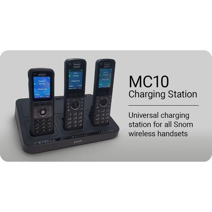 SNOM Snom MC10 Multicharger - Laadstation voor 6 Snom handsets en batterijen