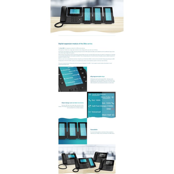 SNOM Snom MC10 Multicharger - Laadstation voor 6 Snom handsets en batterijen