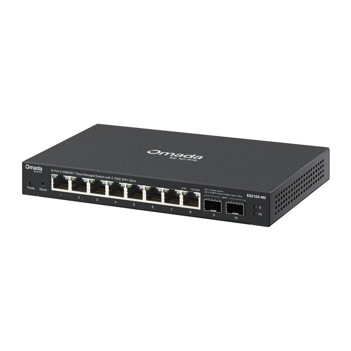 TP-Link TP-Link Omada ES210X-M2 L2+ Managed Switch met 8x 2.5G RJ45-poorten en 2x 10G SFP+