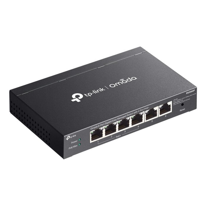 TP-Link TP-Link Omada ES206GP 6-Poorts Gigabit PoE+ Switch (4x PoE+, 65W)