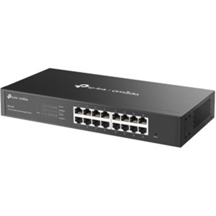 TP-Link TP-Link Omada ES216G 16-Poorts Unmanaged Gigabit Switch - Plug & Play - Fanless - Rackmount