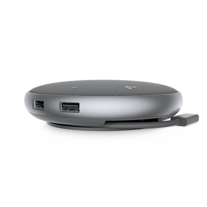Dell Dell MH3021P USB-C Speakerphone & Multiport Adapter met Ruisonderdrukking en USB Hub - Zilver