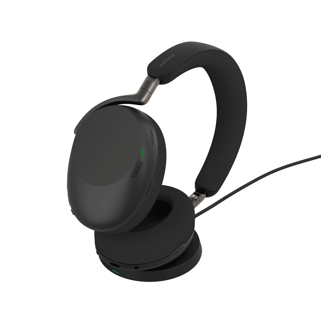 Jabra Jabra Evolve3 85 UC Draadloze Headset met Link390a en Oplaadpad - Zwart