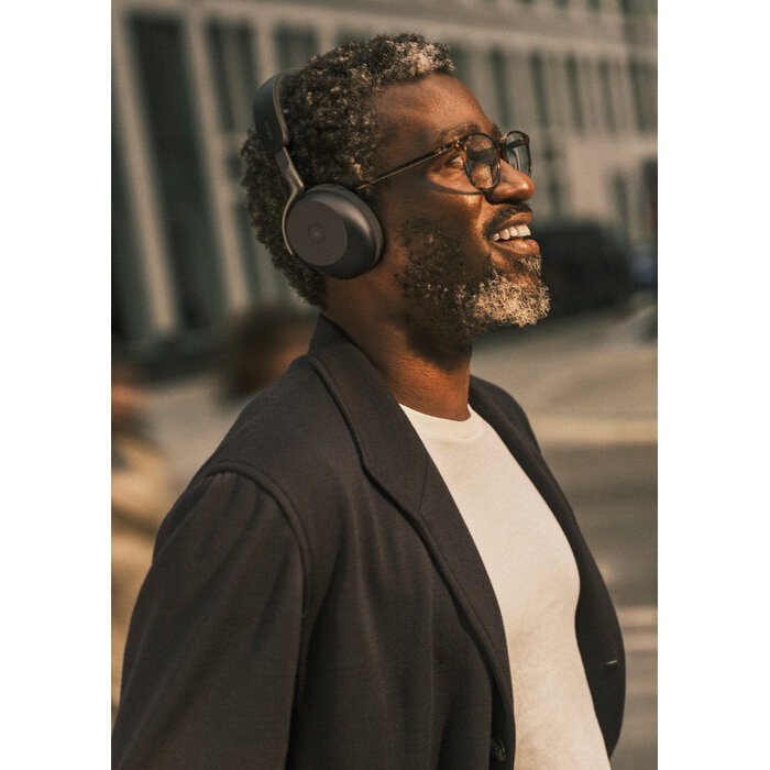 Jabra Jabra Evolve3 75 MS Draadloze Headset Zwart met Oplaadpad en Link 390 USB-A
