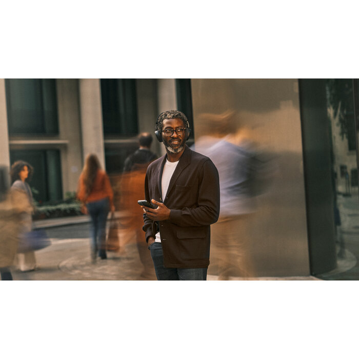 Jabra Jabra Evolve3 75 MS, Link390a, Black With wireless charging pad