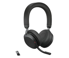 Jabra Jabra Evolve2 75 UC Stereo Draadloze Headset + Stand (USB-A) Zwart