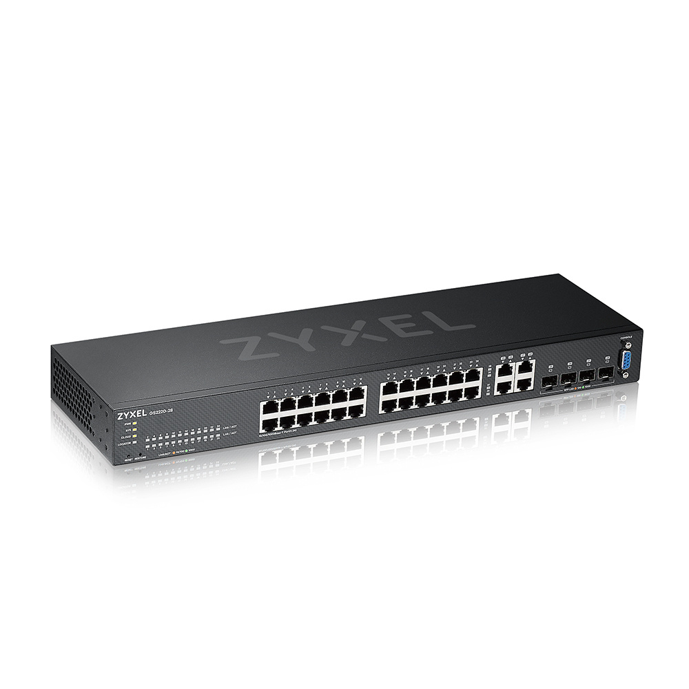 Zyxel Zyxel GS2220-28-Poorts Gigabit L2 Managed Switch (Fanless)