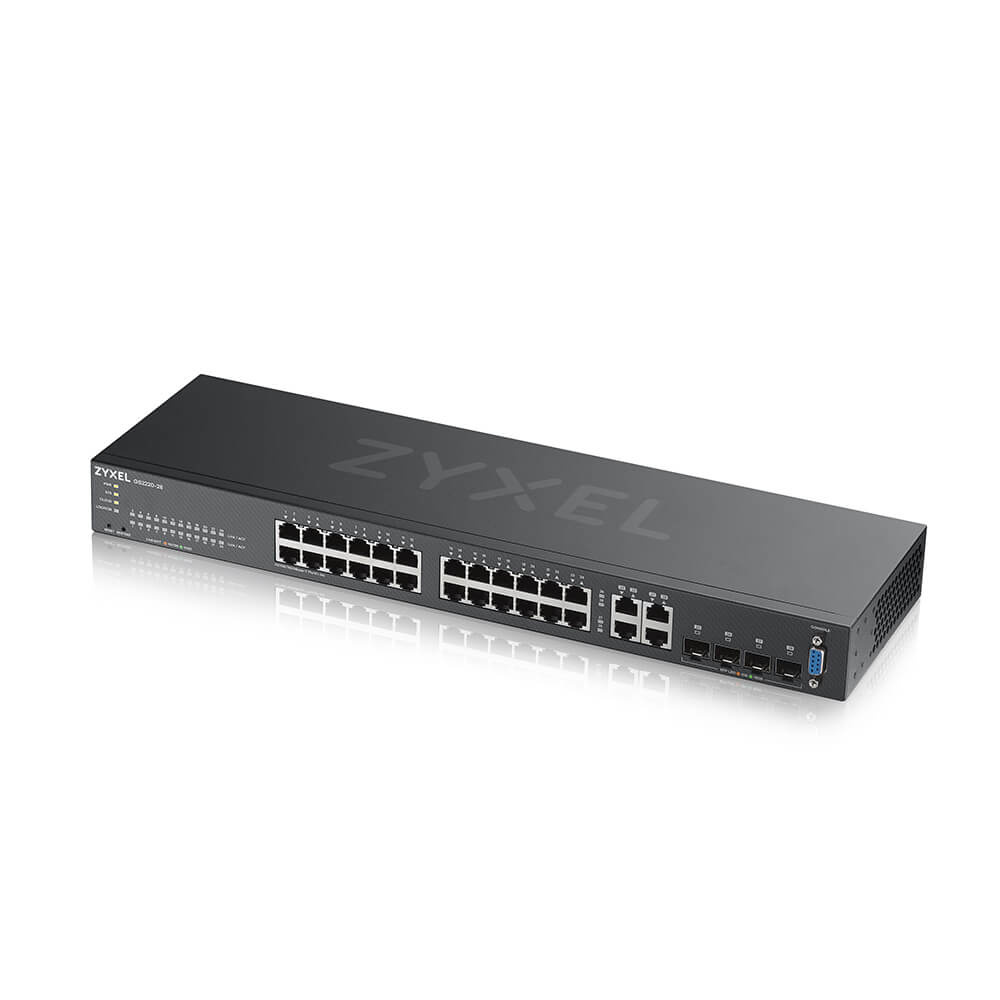 Zyxel Zyxel GS2220-28-Poorts Gigabit L2 Managed Switch (Fanless)