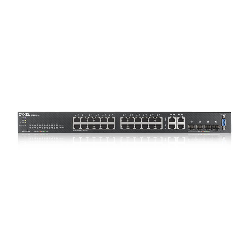 Zyxel Zyxel GS2220-28-Poorts Gigabit L2 Managed Switch (Fanless)