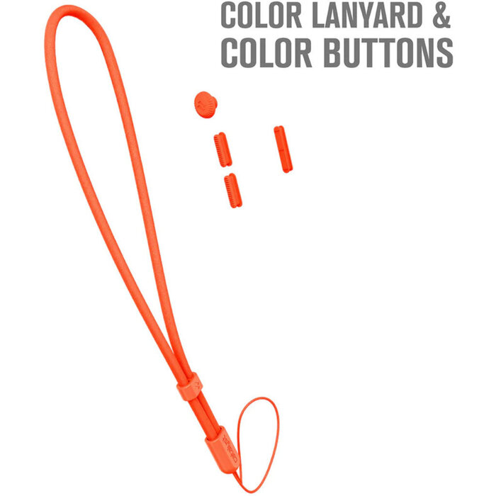Catalyst Catalyst Wrist Lanyard and Buttons Orange