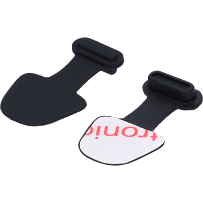 Mobiparts Mobiparts USB-C Stofplug Set - 2 Stuks met Stickerpad