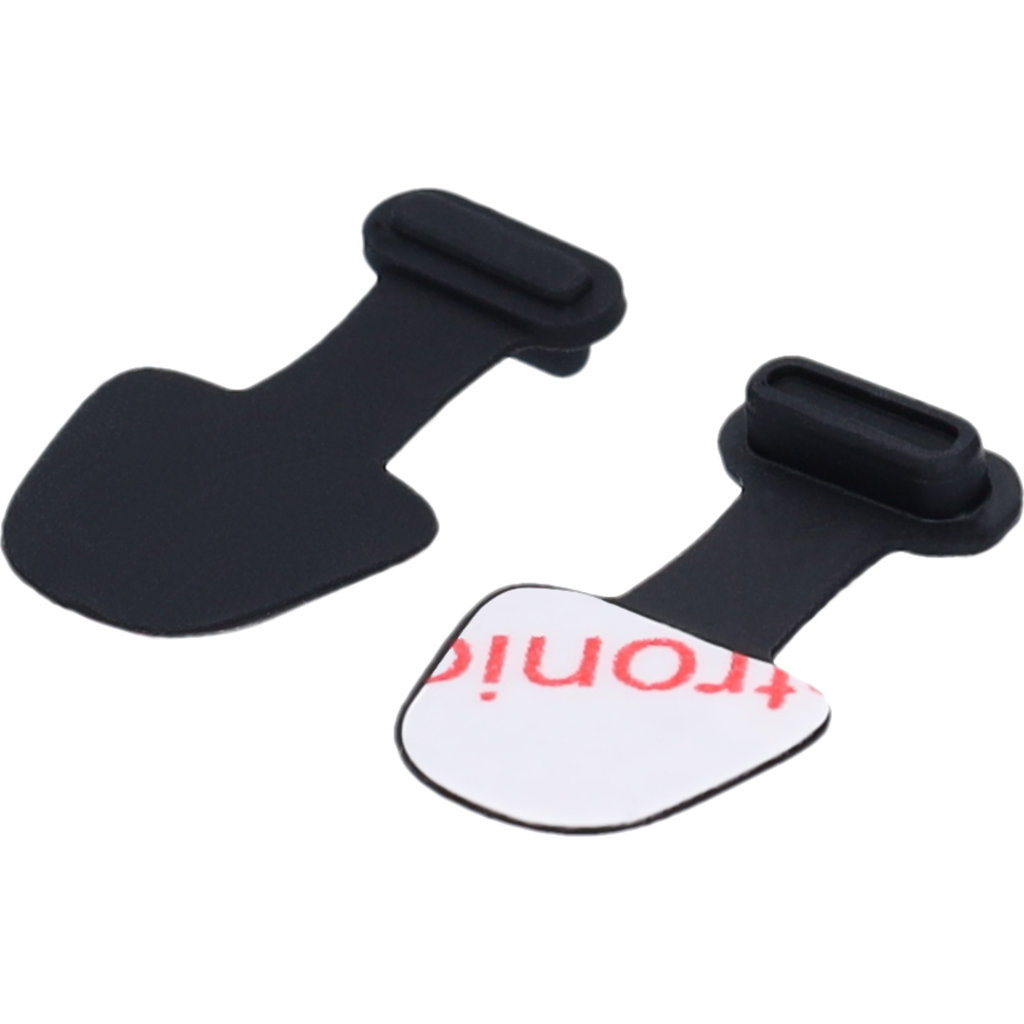 Mobiparts Mobiparts USB-C Stofplug Set - 2 Stuks met Stickerpad