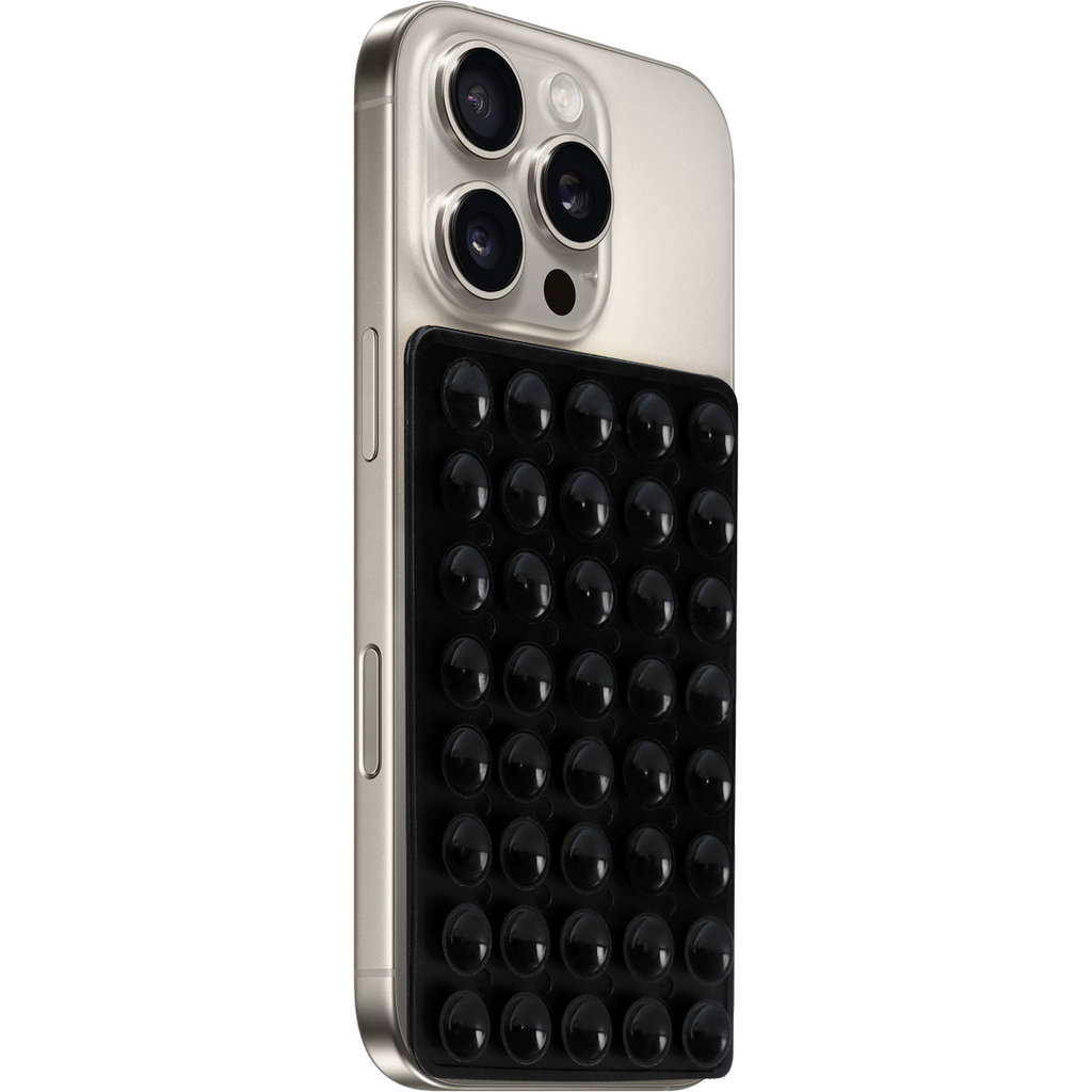 Mobiparts Mobiparts Siliconen Sticky Pad - Antislip Mat Smartphone - Zwart