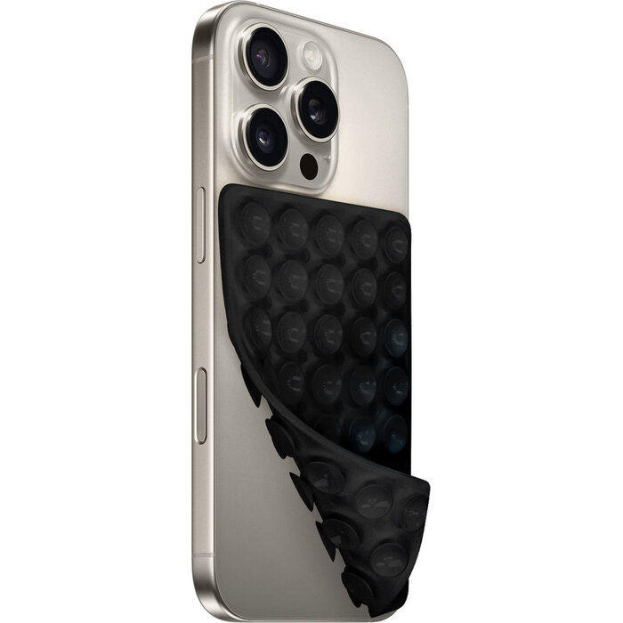 Mobiparts Mobiparts Siliconen Sticky Pad - Antislip Mat Smartphone - Zwart