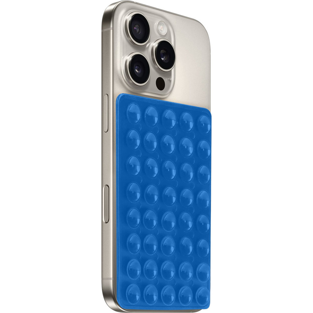 Mobiparts Mobiparts Silicone Sticky Pad - Antislip Mat voor Smartphone - Blauw